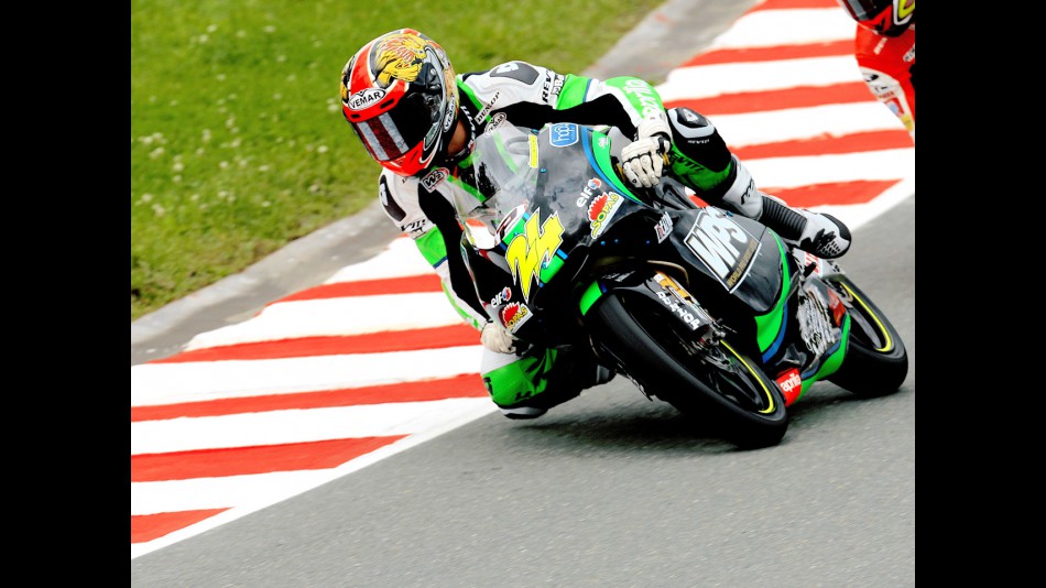 Simone Corsi in action in Sachsenring