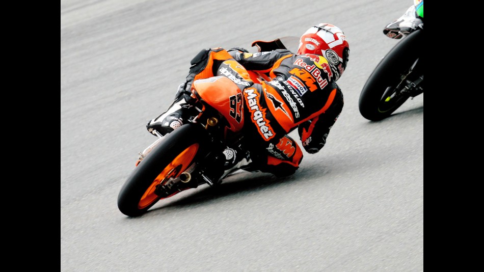 Marc Márquez in action in Sachsenring