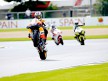 Andrea Dovizioso pulls off a wheelie in Donington