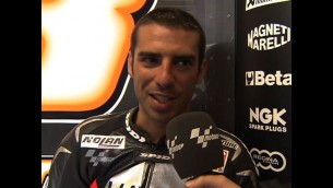 Melandri reviews Donington free practice