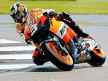 Dani Pedrosa in action in Donington