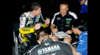 James Toseland in the Tech 3 garage