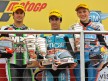 Corsi, Simón and Redding ont he podium at Donington