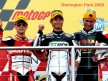 Bautista, Aoyama and Pasini on the podium at Donington