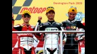 Bautista, Aoyama and Pasini on the podium at Donington