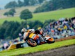 Andrea Dovizioso in action in Donington
