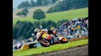 Andrea Dovizioso in action in Donington