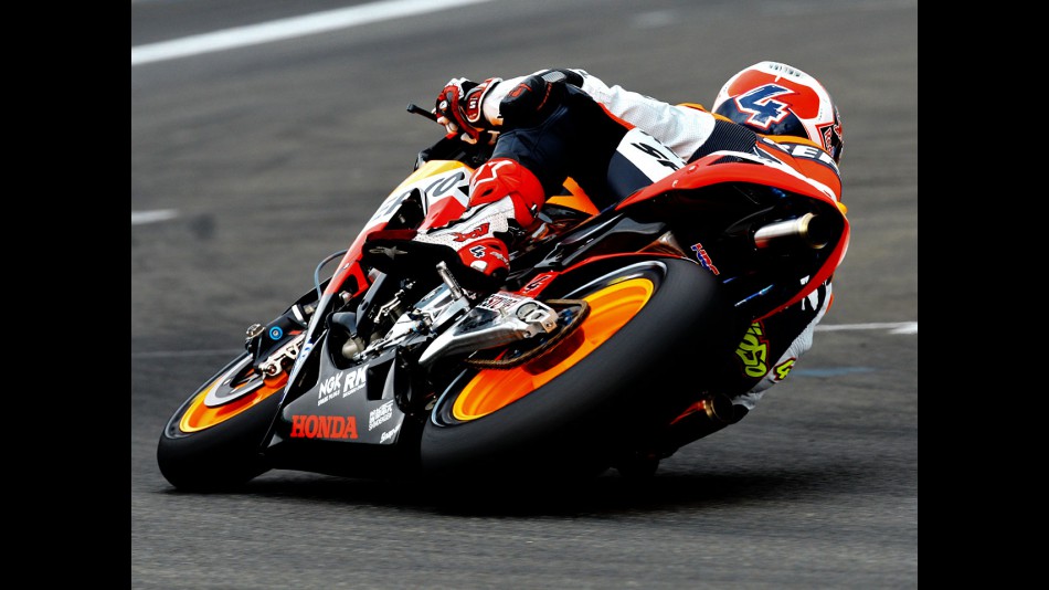 Andrea Dovizioso in action