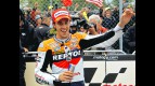 Andrea Dovizioso at the par fermé in Donington