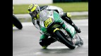 Andrea Iannone in action in Donington