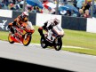 Nico Terol and Marc Márquez in action in Donington