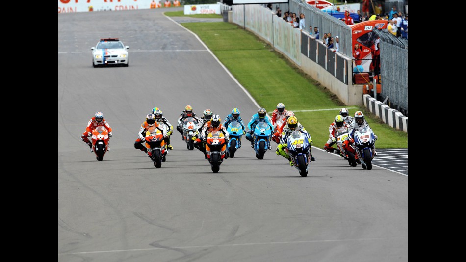 MotoGP Group in action in Donington