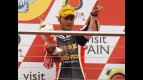 Mattia Pasini on the podium at Donington