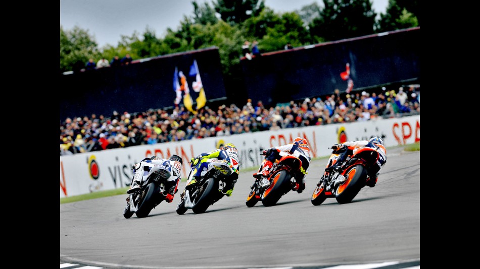 MotoGP Group in action at British GP