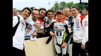 LCR Team at the parc fermé after British Grand Prix