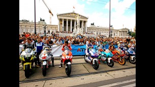 MotoGP riders enjoy Viennese whirl