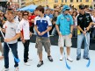 MotoGP riders participate in Brno floorball game
