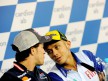 Andrea Dovizioso and Valentino Rossi at the Cardion AB Grand Prix Ceske Republiky