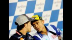 Andrea Dovizioso and Valentino Rossi at the Cardion AB Grand Prix Ceske Republiky