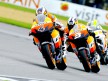 Andrea Dovizioso and Dani Pedrosa in action