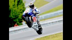 Jorge Lorenzo pulls off a Wheelie in Brno