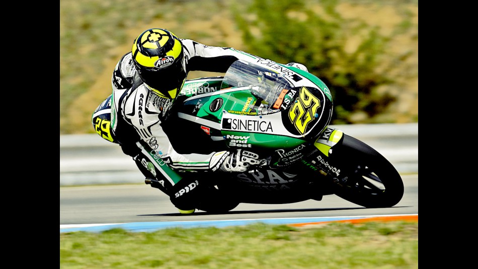Andrea Iannone in action in Brno