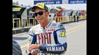 Valentino Rossi in the pit lane after QP in Brno