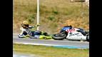 Rossi Crashes during QP in Brno