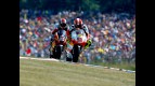 Marco Simoncelli riding ahead of Mattia Pasini in Brno