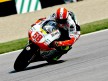 Marco Simoncelli in action in Indianapolis