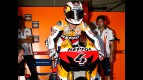 Dovizioso in the Repsol Honda garage at the MotoGP test in Brno