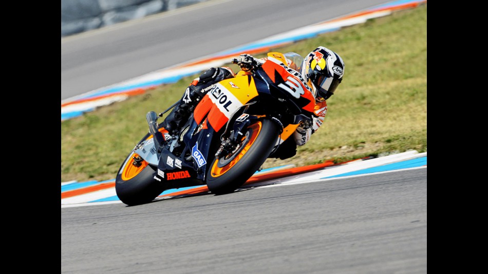 Dani Pedrosa in action in Brno