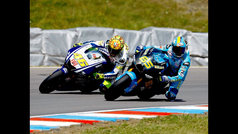 Rossi and Capirossi on track in MotoGP Brno Test