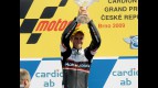 Nico Terol on the podium at Brno