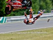 Álvaro Bautista crashes after 250cc race in Brno