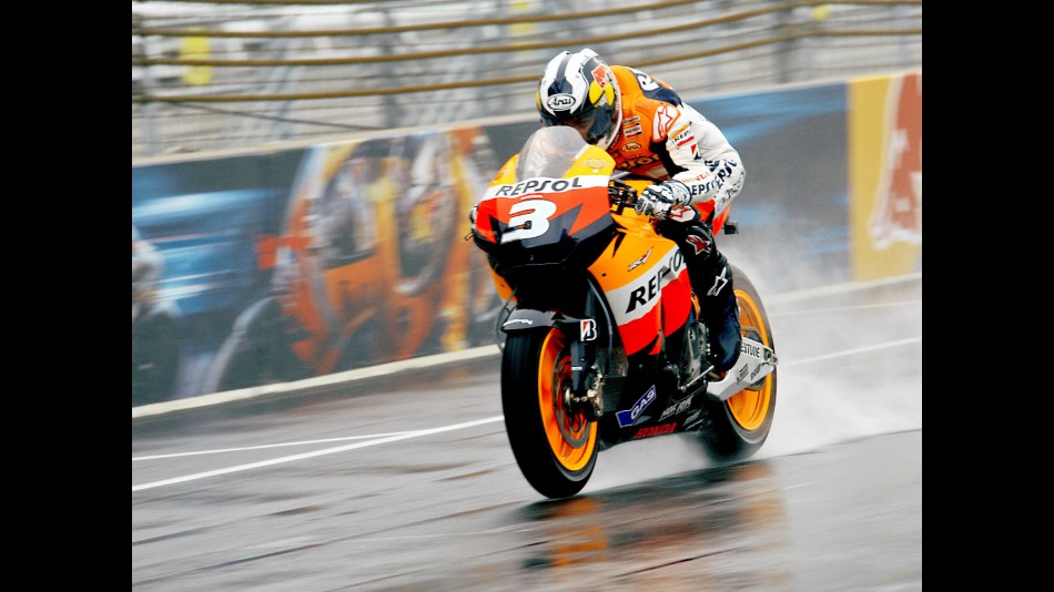 Dani Pedrosa in action in Indianapolis