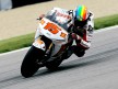Alex de Angelis in action in Indianapolis