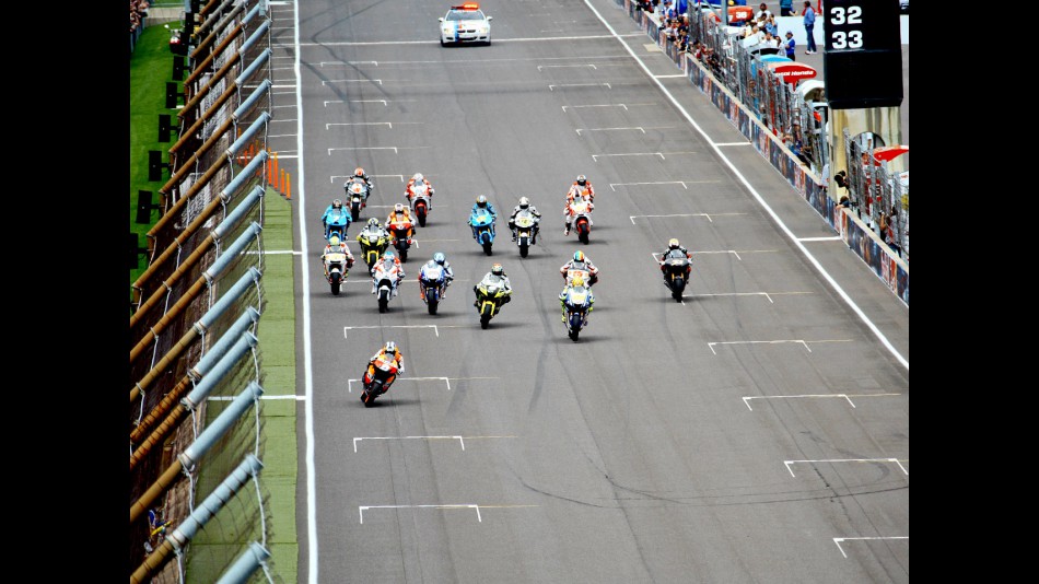 MotoGP action at the Red Bull Indianapolis Grand Prix