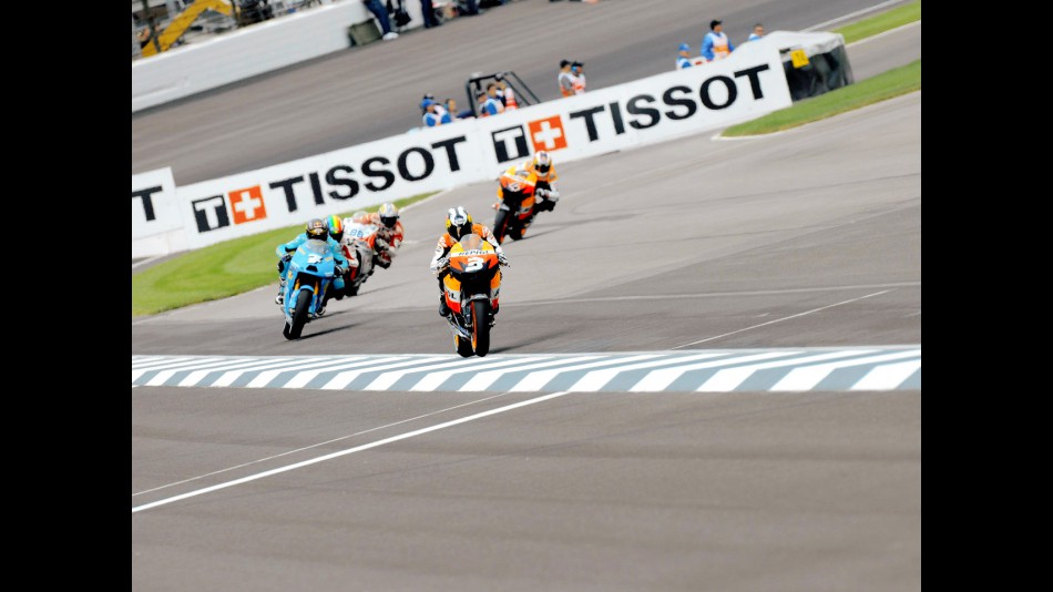 MotoGP action at the Red Bull Indianapolis Grand Prix