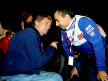 MotoGP Legend Wainey Rainey and Jorge Lorenzo at the Indy Mile Flat Track race