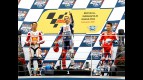 De Angelis, Lorenzo and Hayden on the podium at the Red Bull Indianapolis Grand Prix