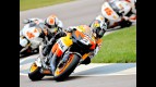 Dani Pedrosa in action in Indianapolis