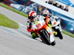 Simoncelli riding ahead of ahoyama in Indianapolis