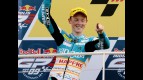 Bradley Smith on the podium at Indianapolis