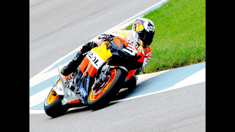 Dani Pedrosa in action