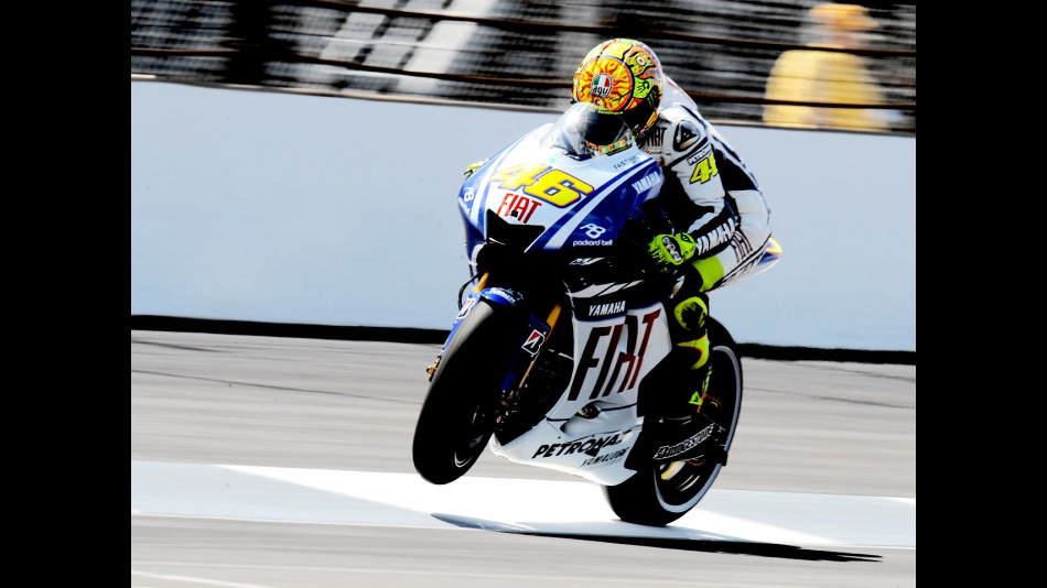 Valentino Rossi in action