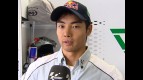 Aoyama on first day workout
