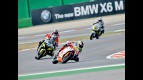Aleix Espargaró riding ahead of MotoGP group in Misano