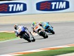 Lorenzo riding ahead of De Angelis and Capirossi in Misano