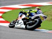 Valentino Rossi in action in Misano